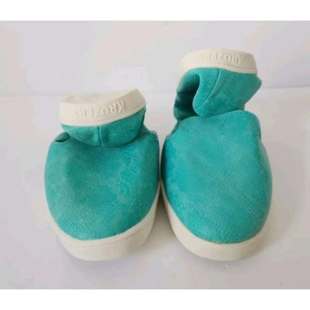 New Women's FitKicks Kruzers Slip-On Sneaker Shoe, Teal Blue, Medium